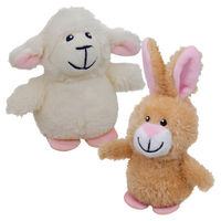 Produktbild von Nobby Katzenspielzeug Hase und Lamm aus Plüsch mit Catnip in Beige