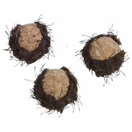 Produktbild von Nobby Katzenspielzeug Kork Bälle mit Rassel 3er Pack Braun - 3 x 4 cm
