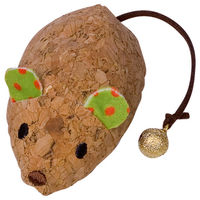 Produktbild von Nobby Katzenspielzeug Kork Maus mit Catnip in Grün und Braun - 1 Stk.