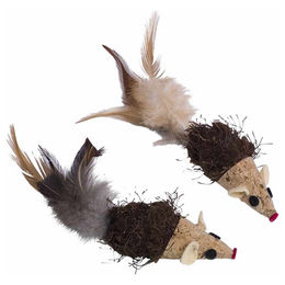 Nobby Katzenspielzeug Korkmaus mit Rassel 2er Pack – Bild 1 von 2