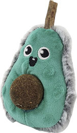 Nobby Katzenspielzeug Plüsch Avocado mit Matatabi Stick und Catnip Kugel 13 cm Grün – Bild 1 von 2