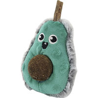 Produktbild von Nobby Katzenspielzeug Plüsch Avocado mit Matatabi Stick und Catnip Kugel 13 cm Grün