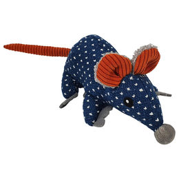 Nobby Katzenspielzeug Plüsch Maus mit Catnip Blau Rot – Bild 1 von 3