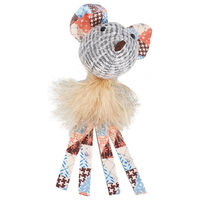 Produktbild von Nobby Katzenspielzeug Plüsch Maus Patchwork Bunt 15 cm - 15 cm
