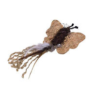 Produktbild von Nobby Katzenspielzeug Schmetterling aus Kork mit Glocke und Catnip in Beige und Braun