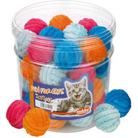 Produktbild von Nobby KatzenSpielzeug Set mit 40 bunten Plüschbällen für Katzen