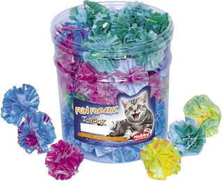 Produktbild von Nobby Katzenspielzeug Set mit 48 bunten Bällen