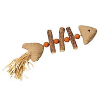 Produktbild von Nobby Katzenspielzeug Stoff Fisch mit Matatabi in Beige und Braun