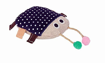 Nobby Katzenspielzeug Stoff Käfer mit Catnip blau/braun 10 cm – Bild 1 von 3