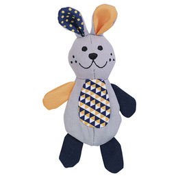 Nobby Katzenspielzeug Stoffhase mit Catnip bunt 16 cm – Bild 1 von 4