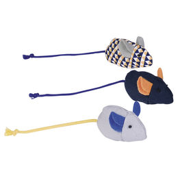 Produktbild von Nobby Katzenspielzeug Stoffmäuse bunt mit Catnip