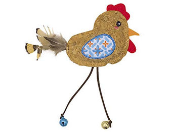 Produktbild von Nobby Katzenspielzeug Vogel aus Kork mit Catnip Blau 17 cm - 1 Stk.