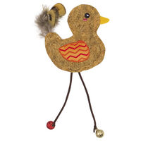Produktbild von Nobby Katzenspielzeug Vogel aus Kork mit Catnip in Orange - 1 Stk.