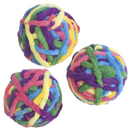 Produktbild von Nobby Katzenspielzeug Wollball mit Catnip und Rassel in Bunt