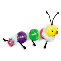 Produktbild von Nobby Katzenspielzeug Wurm aus Kunststoff mit Catnip und Glocke 13cm Bunt