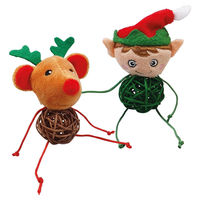 Produktbild von Nobby Katzenspielzeug Xmas Plüsch mit Catnip 10cm Bunt