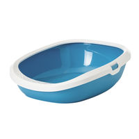 Produktbild von Nobby Katzentoilette Gizmo Offene Schalentoilette Medium Blau Weiß aus Kunststoff