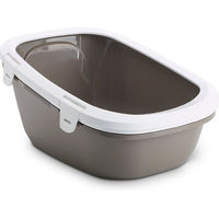 Produktbild von Nobby Katzentoilette Simba XL offene Schalentoilette aus Kunststoff Grau Weiß