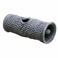 Produktbild von Nobby Katzentunnel Diamond aus Plüsch grau Ø 27 x 68 cm