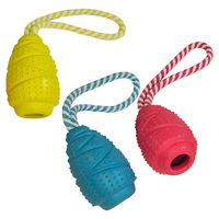 Produktbild von Nobby Kauspielzeug Jumper aus Gummi mit Seil für Hunde in Bunt