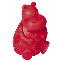 Produktbild von Nobby Kauspielzeug Nilpferd aus Vollgummi rot