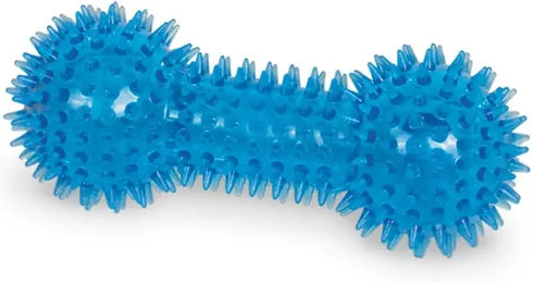 Nobby Kauspielzeug Noppen Hantel für Hunde aus TPR Blau 15 cm - 1 Stk. – Bild 1 von 2