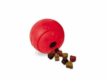 Nobby Kauspielzeug Snackball aus Gummi für Hunde in Rot und Bunt - 8 cm – Bild 1 von 3