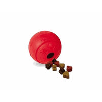 Produktbild von Nobby Kauspielzeug Snackball aus Gummi für Hunde in Rot und Bunt - 8 cm