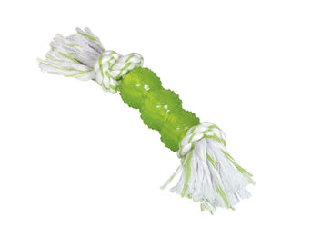 Produktbild von Nobby Kauspielzeug TPR Stick mit Seil für Hunde Grün 26cm - 1 Stk.