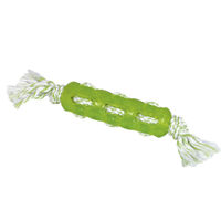 Produktbild von Nobby Kauspielzeug TPR Stick mit Seil Grün 34cm - 1 Stk.