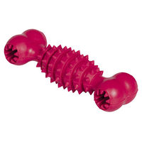 Produktbild von Nobby Kauspielzeug Vollgummi Knochen für Hunde in Rot oder Rosa - 17,5 cm