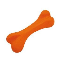 Nobby Kauspielzeug Vollgummi Knochen für Hunde Orange Mittel – Bild 1 von 4