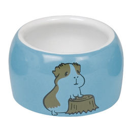 Produktbild von Nobby Keramik Futternapf für Hamster in Blau und Weiß Ø 8 x 4,5 cm - 125 ml