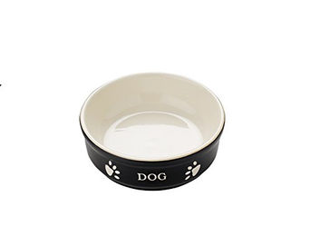 Nobby Keramik-Futternapf für Hunde Schwarz/Beige Mini - 130 ml – Bild 1 von 4