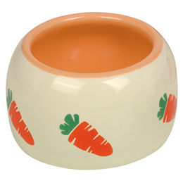 Nobby Keramik Futternapf für Kaninchen Carrot Beige Orange 125 ml - 125 ml – Bild 1 von 3