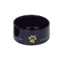 Produktbild von Nobby Keramik Futternapf Golden Paw Schwarz Gold 0,55 l - 0,55 l