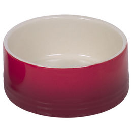 Nobby Keramik Futternapf Gradient Rot Beige 15 x 6 cm - 0,55 l – Bild 1 von 3
