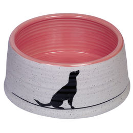 Produktbild von Nobby Keramik Futternapf Luna grau rosa