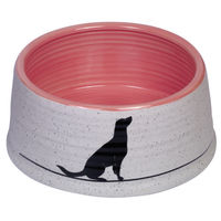Produktbild von Nobby Keramik Futternapf Luna grau rosa