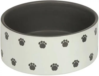 Nobby Keramik-Futternapf Pata für Hunde in Creme-Grau - 1,1 l – Bild 1 von 4