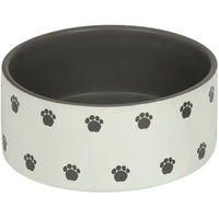 Produktbild von Nobby Keramik-Futternapf Pata für Hunde in Creme-Grau - 1,1 l