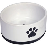 Produktbild von Nobby Keramik Futternapf Paw schwarz/weiß