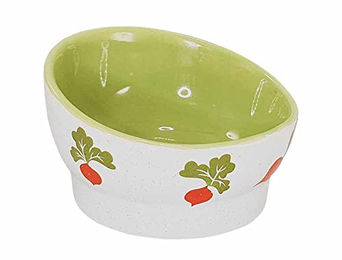 Produktbild von Nobby Keramik Futternapf Radish für Nager in Grün Bunt Ø 18,5 x 9,5 cm - 0,75 l