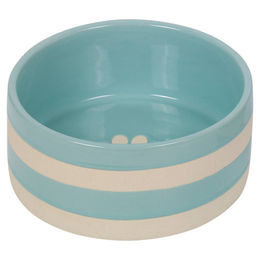 Nobby Keramik Futternapf Strio Mint/Creme Größe L - 1,25 l – Bild 1 von 4