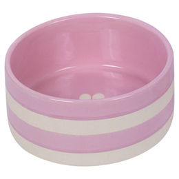 Nobby Keramik Futternapf Strio Rosa Beige Größe L – Bild 1 von 2