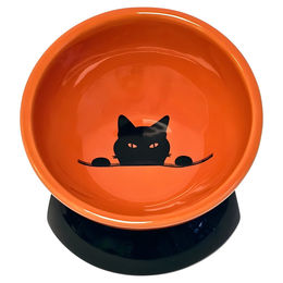 Nobby Keramik-Futternapf Wilson für Katzen orange-schwarz – Bild 1 von 6