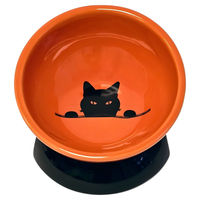 Produktbild von Nobby Keramik-Futternapf Wilson für Katzen orange-schwarz