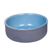 Produktbild von Nobby Keramik Napf Feed für Hunde mittlere Rassen grau-blau - 240 ml