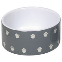 Produktbild von Nobby Keramik Napf Pata grau/weiß Ø 18 x 7 cm - 1,1 l