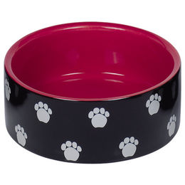Nobby Keramik Napf Pata schwarz/rot Ø 12 x 4,5 cm - 0,25 l – Bild 1 von 1
